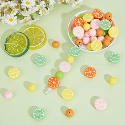 Perles centrales en silicone écologique de qualité alimentaire&nbsp;SIL-PA0001-54