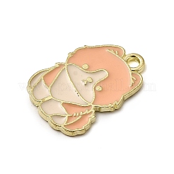 Plaqué or pendentifs en alliage d'émail&nbsp;ENAM-L049-01G-05