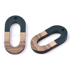Pendentifs en bois de résine et de noyer&nbsp;RESI-R427-02