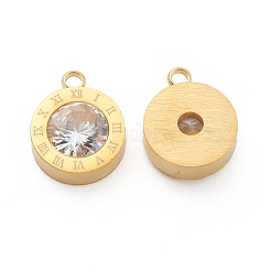 Strass-Anhänger aus Edelstahl 304&nbsp;X-STAS-Z009-17G