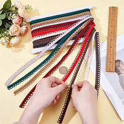 Adornos de trenza de nailon de 20 m y 8 colores con presillas elásticas para botones&nbsp;OCOR-BC0009-80