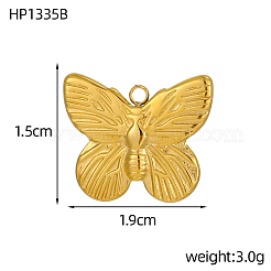 Pendentifs en acier inoxydable 304&nbsp;STAS-OY002-65G