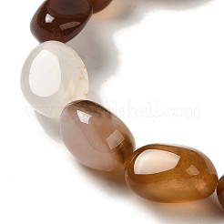 Fili di perline agata rosso naturale&nbsp;G-NH0017-B03-04