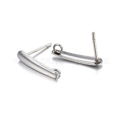 Anlaufgeschützte Ohrstecker aus Edelstahl 201&nbsp;STAS-P210-39P