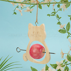 Mangeoire à oiseaux en bois&nbsp;AJEW-FG0004-81B