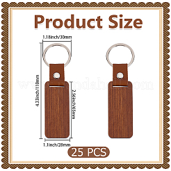 25 Schlüsselanhänger aus PU-Leder&nbsp;KEYC-CY0001-06