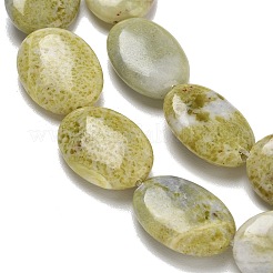Fili di perle giada limone naturale&nbsp;G-B078-G04-02