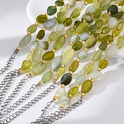 Armbänder aus natürlichen Xiuyan-Jade-Perlen für Frauen&nbsp;G-P563-07P-09