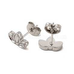 Boucles d'oreilles à tige en acier inoxydable 304 anti-ternissement&nbsp;EJEW-I281-10P