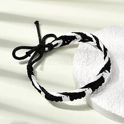 Bracelets d'amitié tressés en cordon de coton ajustable&nbsp;FB-CBA27E8-01A