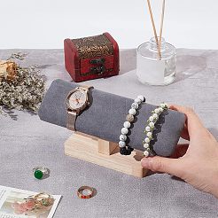T-Bar-Armbandständer aus Bambusimitat-Wildleder&nbsp;BDIS-WH0002-07A