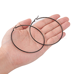 Orecchini a cerchio grandi in acciaio inossidabile 304&nbsp;EJEW-F105-02B