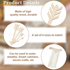 Unbehandelte Holzspäne&nbsp;DIY-WH0656-19A