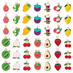 56 colgante de aleación de esmalte con forma de fruta de 14 estilos&nbsp;FIND-TA0009-63