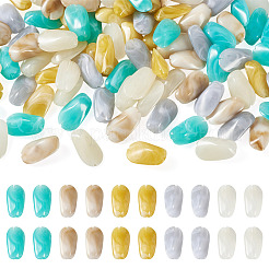 100 pz 5 colori perline acriliche opache&nbsp;OACR-TA0004-98