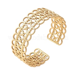 Brazaletes de acero inoxidable 304 para mujer&nbsp;BJEW-U032-14G