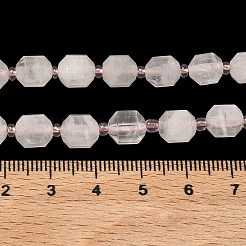 Natürlichen Rosenquarz Perlen Stränge&nbsp;G-O201B-24