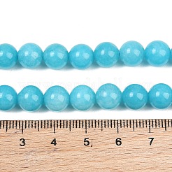 Chapelets de perles en jade blanc naturel teinté&nbsp;GG-CBAD029-A07-8mm
