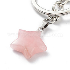 Portachiavi con pietre preziose miste naturali e sintetiche&nbsp;KEYC-M022-02
