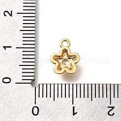 Ottone micro spianare fascino zirconi&nbsp;KK-K294-20G