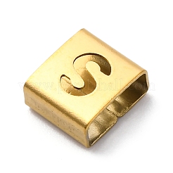 Placcatura ionica (ip) 304 acciaio inossidabile quadrato charms scorrevoli&nbsp;STAS-L132-10S-G