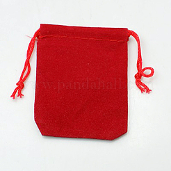 Kordeltaschen aus Samtgewebe&nbsp;LS-TP-C001-50x70mm-2