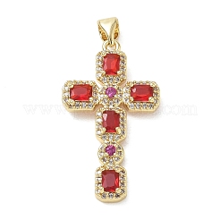 Pendentifs avec zircon cubiques à micro-pavés en laiton&nbsp;KK-CBA56EF-32G