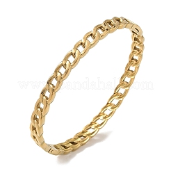 Bracciali rigidi a cerniera con catena intrecciata in acciaio inossidabile 304&nbsp;SA-CBAB92B-11G