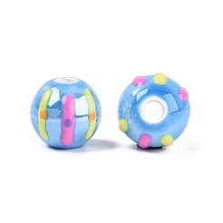 Porcelaine à la main des perles en céramique&nbsp;PORC-Q005-03C