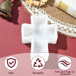 Moule en silicone pour bougie en forme de rose avec croix (3D)&nbsp;ST-CJ0043-068
