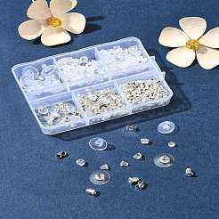 6 Stil Messing Bullet Clutch Bullet Clutch Ohrringverschlüsse mit Pad&nbsp;FIND-FS0003-08P