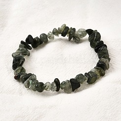 Bracelets extensibles en perles de quartz rutile naturel pour hommes et femmes&nbsp;BJEW-C105-01A