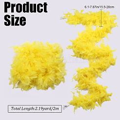 Truthahnfeder-Fluffboa zum Tanzen&nbsp;DIY-WH0568-10B