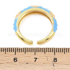 Bagues de manchette ouvertes en laiton pour femmes&nbsp;RJEW-K305-03B-G
