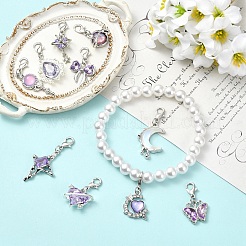 10 pendentif décoratif en alliage et résine&nbsp;HJEW-YW00569