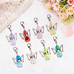 1 sachet de pendentifs en acrylique et alliage&nbsp;HJEW-BM0001-84
