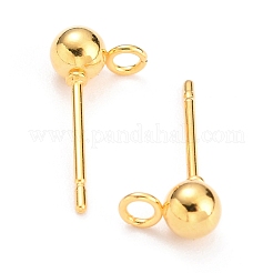 304 elementi per orecchini a perno a sfera in acciaio inossidabile&nbsp;LS-STAS-G099-09G