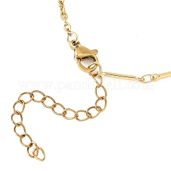 Messing-Gliederkette & 304 Edelstahl-Kabelkette Armbandherstellung&nbsp;AJEW-JB01421-01