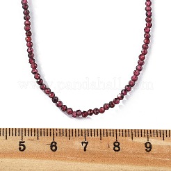 Collane di perline naturale granato&nbsp;NJEW-K114-A-A04