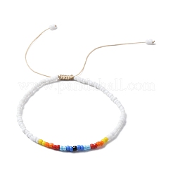 Halskette aus Glasperlen und geflochtenes Perlenarmband&nbsp;SJEW-JS01283-01