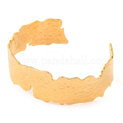 Bracelets manchettes ouverts en acier inoxydable 304 pour femmes&nbsp;LS-BJEW-G711-01A-G