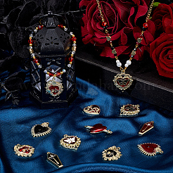 10 styles de pendentifs en alliage émaillé&nbsp;ENAM-SC0005-60