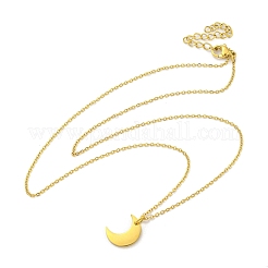 Collane con ciondolo in acciaio inossidabile 304&nbsp;NJEW-M099-01A-G