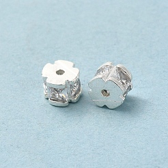Cremagliera in ottone placcatura perline zirconi&nbsp;KK-K273-14S