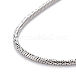 Bracciale a catena a serpente rotonda in acciaio inossidabile 304 resistente all'ossidazione&nbsp;BJEW-F412-01P