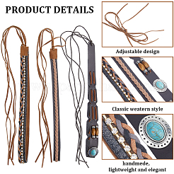 3 ceinture de chapeau de cowboy du sud-ouest en strass cristal&nbsp;DIY-CP0009-17B