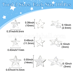 300 Stück 3 Stile Acryl-Cabochons&nbsp;OACR-SP0001-97