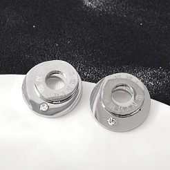 Pendientes de acero inoxidable 304 con rhinestone&nbsp;EJEW-Z089-06P