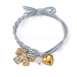 Armbänder mit Anhängern aus Edelstahl 304&nbsp;BJEW-B170-01G-04