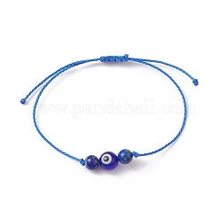 Braccialetto di perline intrecciate con pietre preziose miste naturali e sintetiche&nbsp;BJEW-JB10016